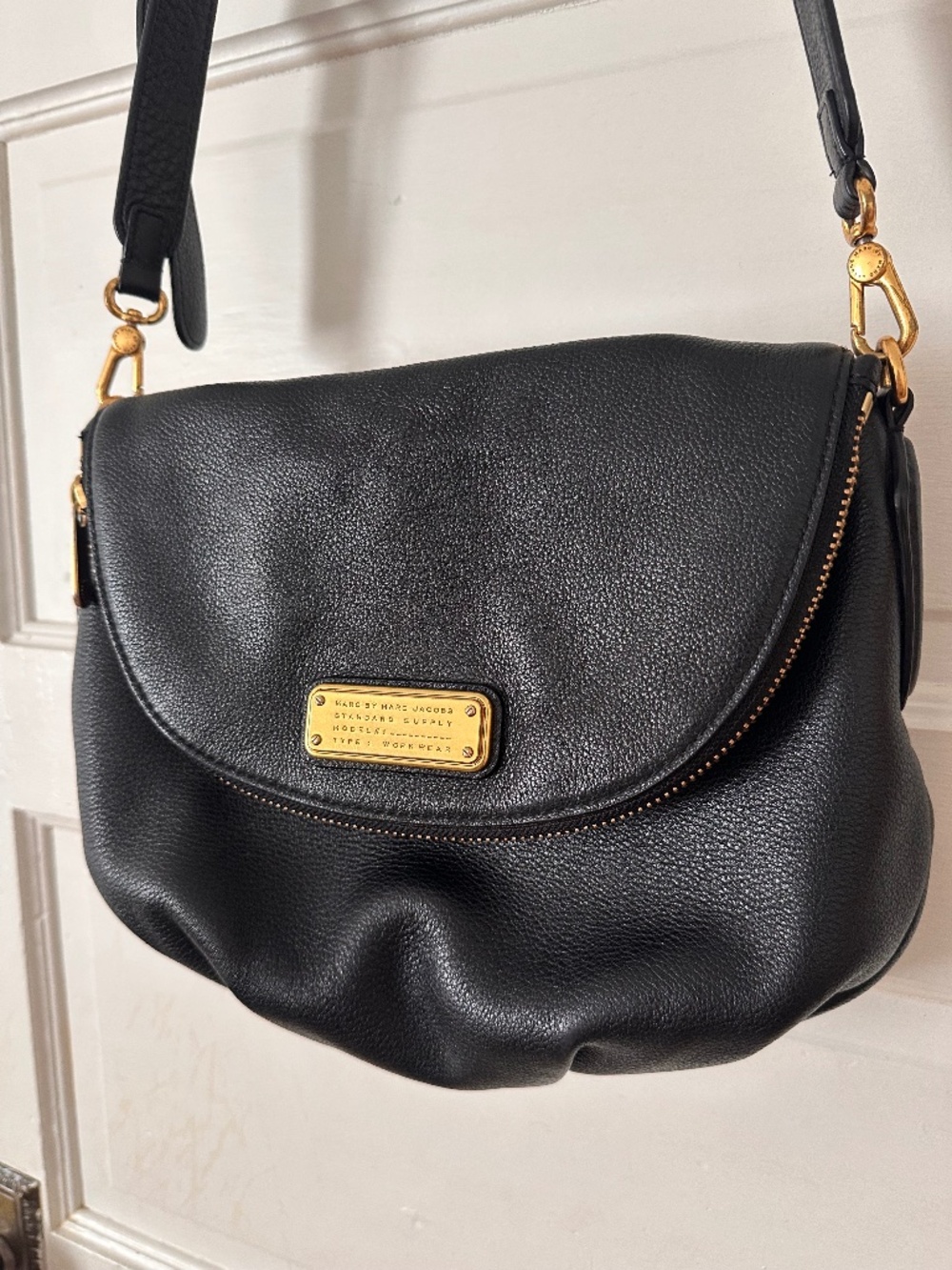 Marc by Marc Jacobs Natasha Classic Q Crossbody Bag – Black Leather
